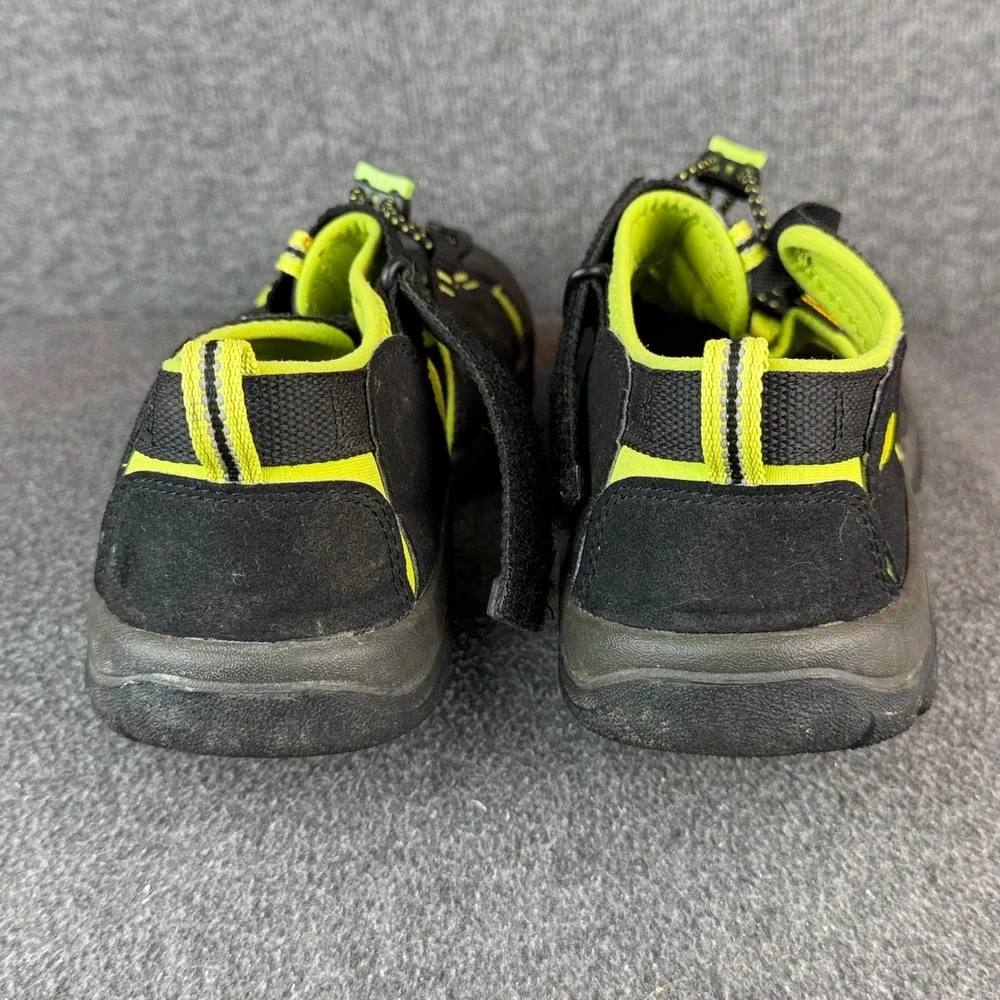KEEN Newport H2 Sandals Size 7 Black Lime Green Washable Hiking Water Shoes